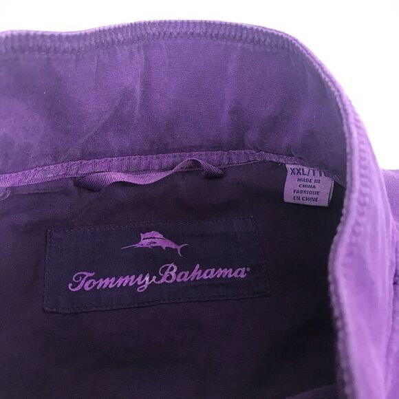 Tommy Bahama Mens 1/2 Zip Sweater FADED Purple Long Sleeve Pullover Large - Picture 4 of 12